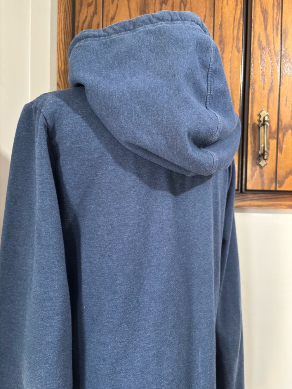 Patagonia Blue Long Sleeve Hooded Pullover Shirt Size Med Lavender Bike Graphic - Picture 11 of 16